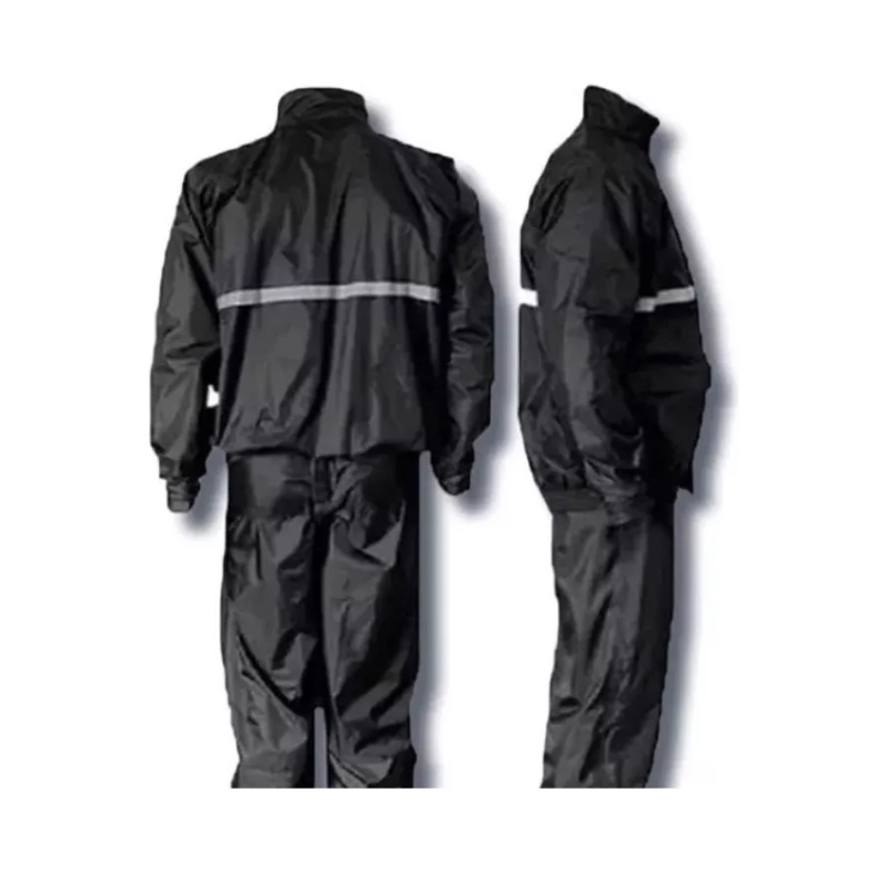 Conjunto Capa De Chuva Roupa Para Motoqueiros Ciclistas Impermeável Calça Jaqueta C/ Capuz – Abcshop