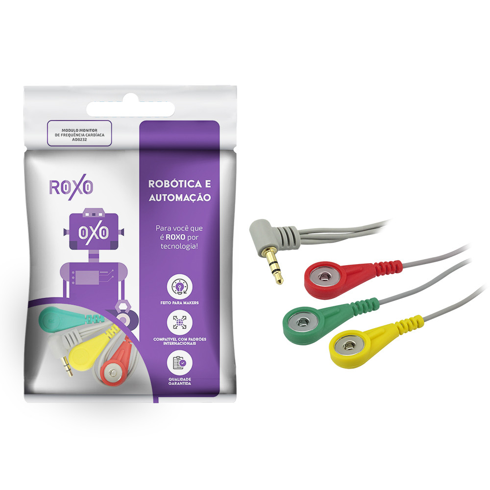 Cabo de Medição P/ Módulo Cardíaco Ad8232 – Roxo