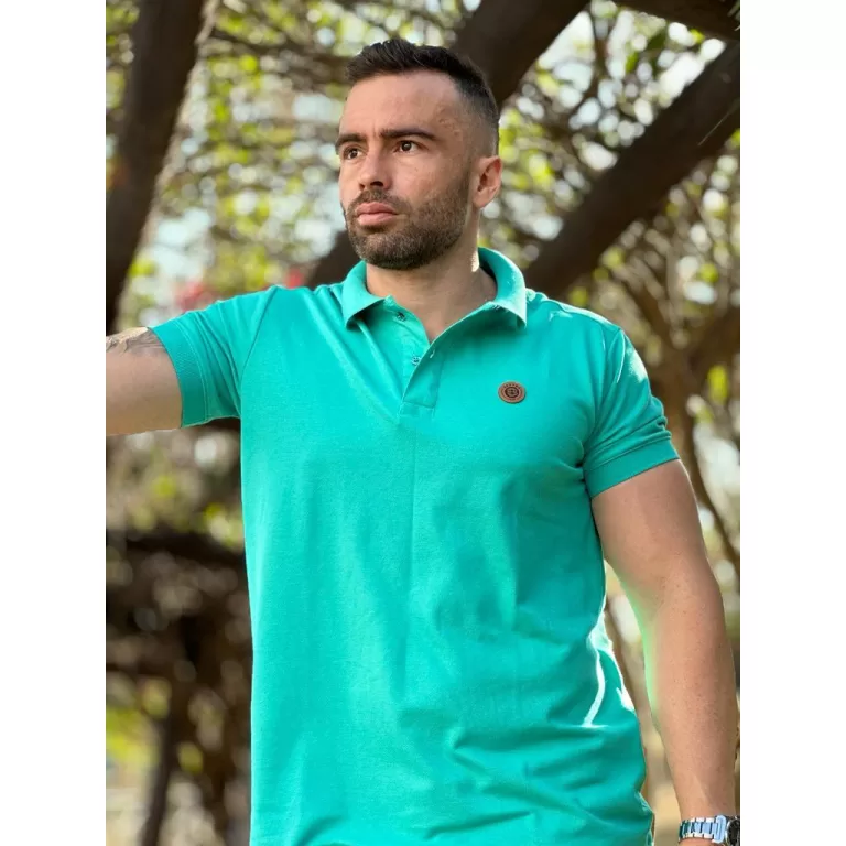 Camiseta Camisa Masculina Gola Polo Lisa Piquet Br