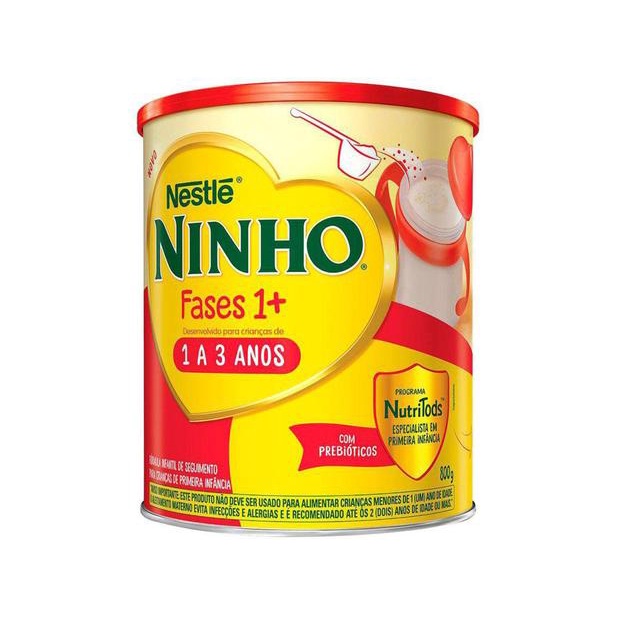 COMPOSTO LACTEO NINHO FASES 1+ NESTLE 800gr