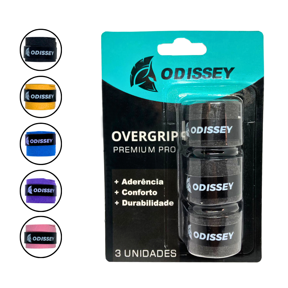 Overgrip Kit 3 Unidades Raquete Beach Tennis Padel Tênis