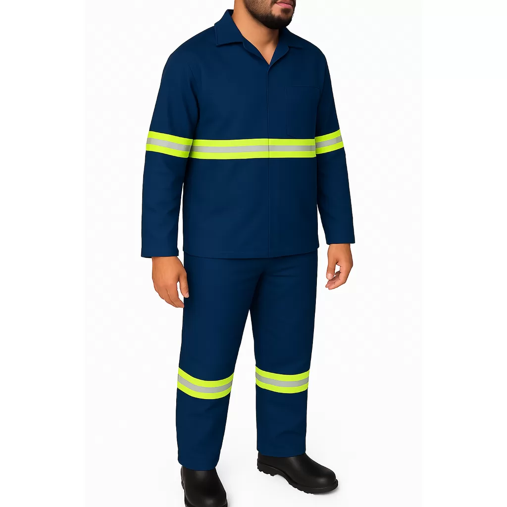 Conjunto Camisa E Calça Uniforme Trabalho Refletiva P M G Gg Xg Cores