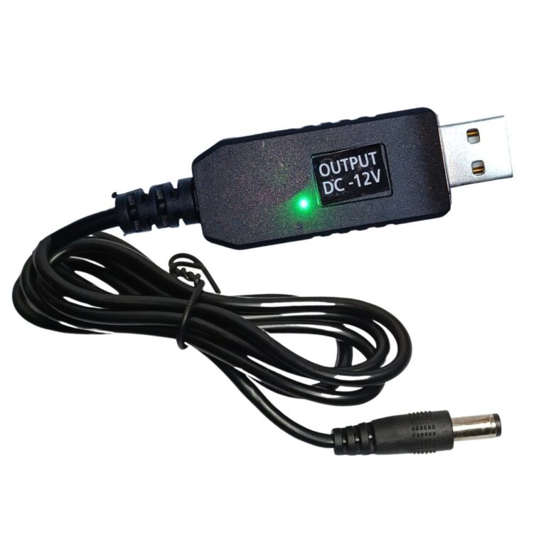 Cabo Usb Conversor De Tensão 5v Para 12v Step Up2
