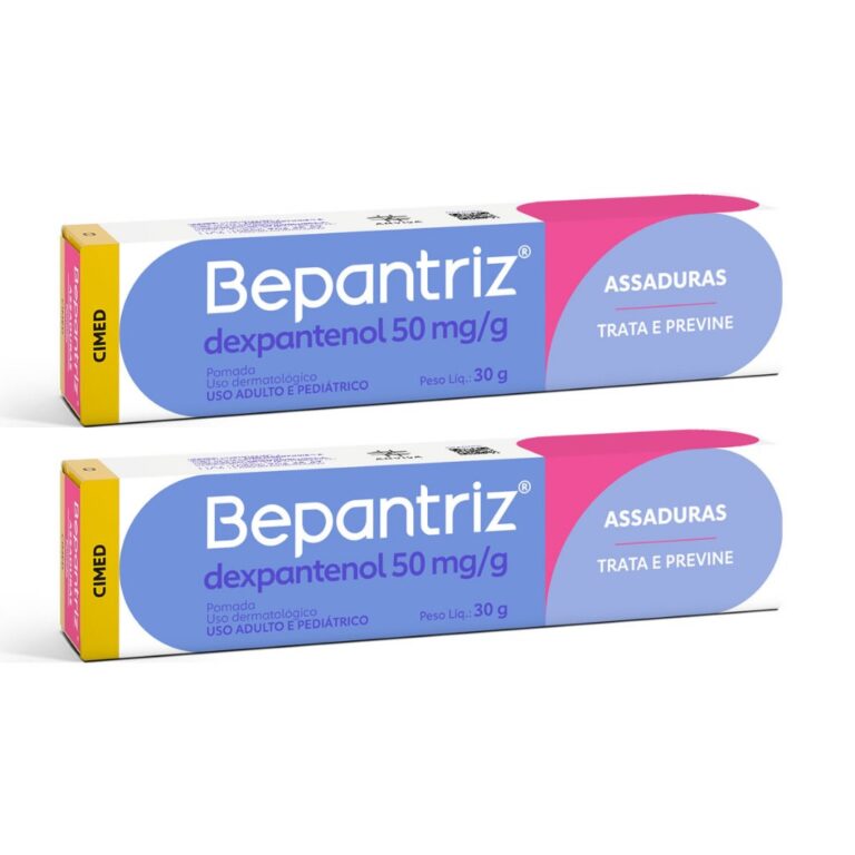 Kit 2 Bepantriz Pomada Dermatológica Dexpantenol 