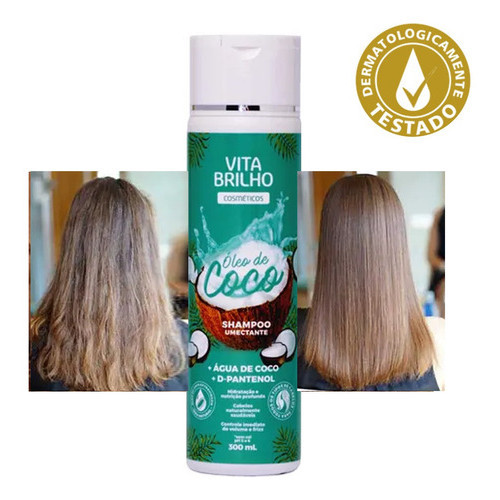 Shampoo Umectante Oleo De Coco 300ml
