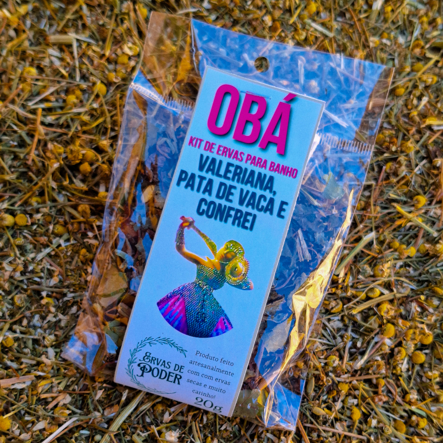 Banho De Ervas  Proteção  – Banho Orixá Obá –  Valeriana, Pata de Vaca e Confrei