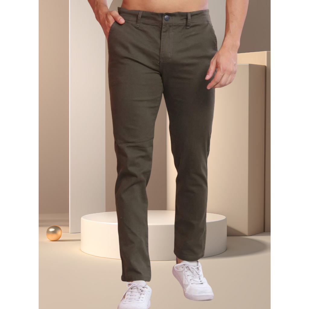 Calça Sarja Bolso Faca Masculina Slim Fit Varias cores-tomada de fábrica
