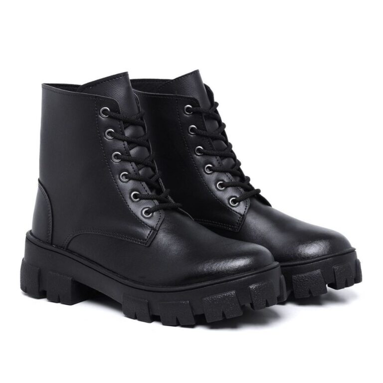 Coturno Feminino Bota Tratorada Blogueira Estilo M