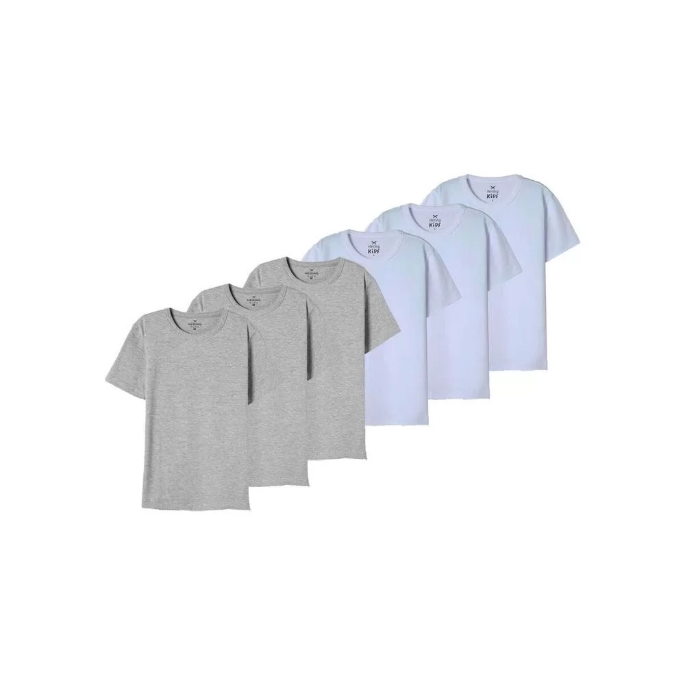 Kit com 6 Camisetas Infantil Hering 5dyr