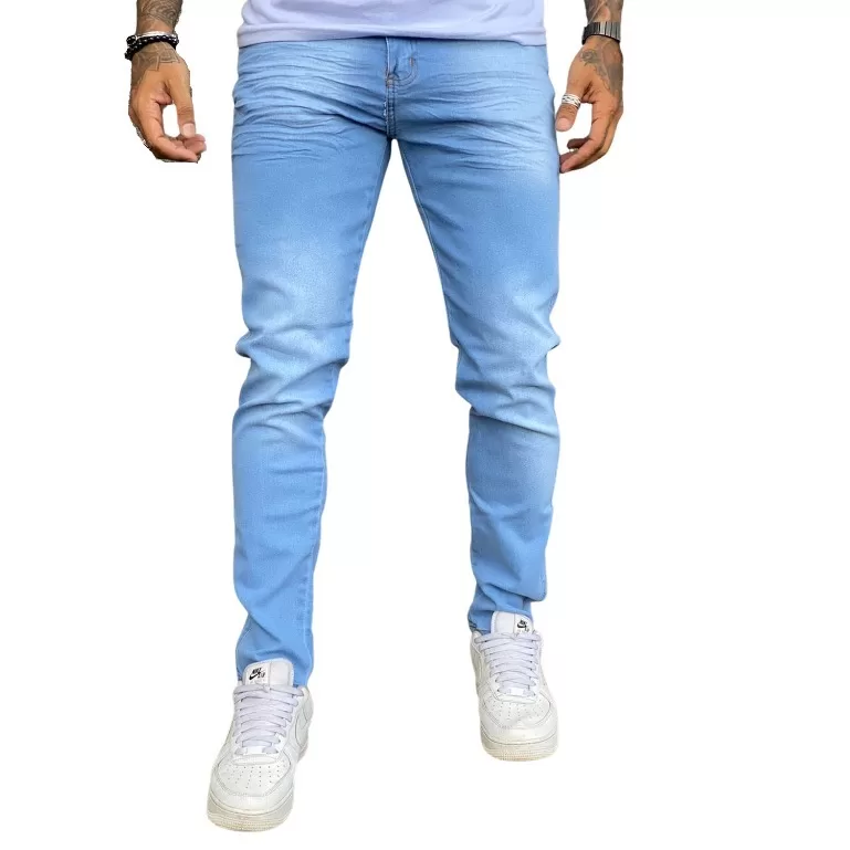 Calça Jeans Masculina Basica Skinny Ideal Para Tr