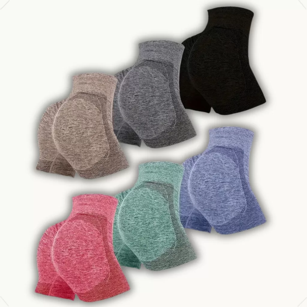 Kit 6 Short Levanta Bumbum Feminino Academia Yoga Fitness