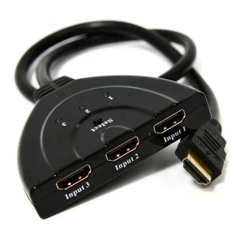 Hub Switch Hdmi 3×1 Extesor 3 Portas 4k 1080p