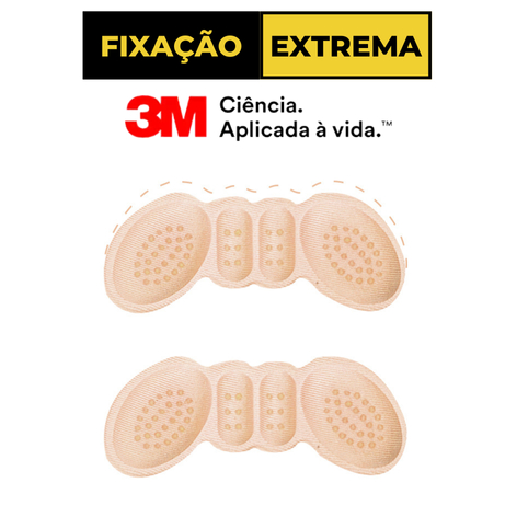 Par Palmilha Protetora Calo Calcanhar com Fixaçã