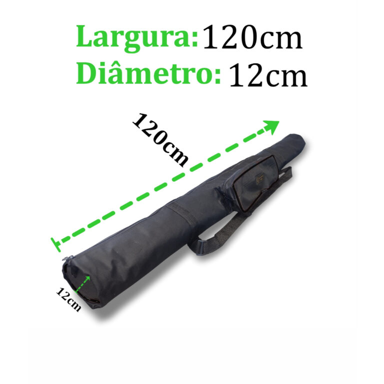 Capa De Varas Guarda-Sol e Carabina 1,20m Preto Re