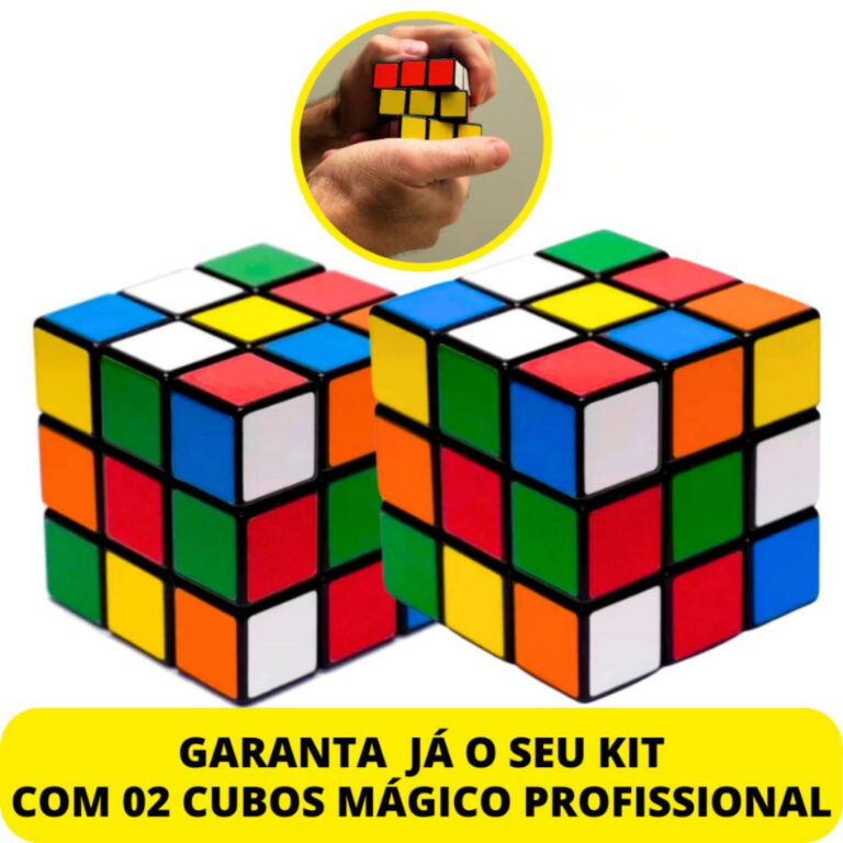 Kit 2 Cubo Mágico Interativo 3×3 Brinquedo I