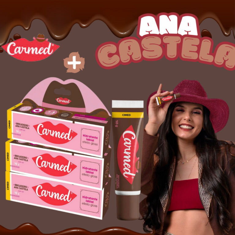 KIT 3x Unidades Hidratante Labial Carmed Brigadeir
