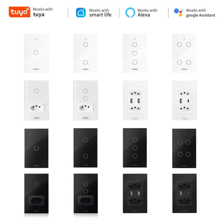 COIBEU Tuya WiFi Interruptor Inteligente Touch com