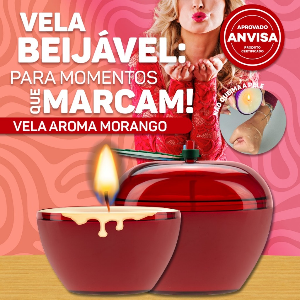 VELA BEIJÁVEL SENSUAL COM MOMENTOS QUE DISPARAM O DESEJO