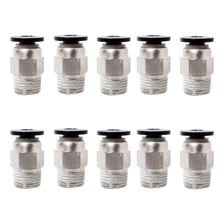 Kit Com 10 Conectores Macho Inst Plastico 4mm X 1/