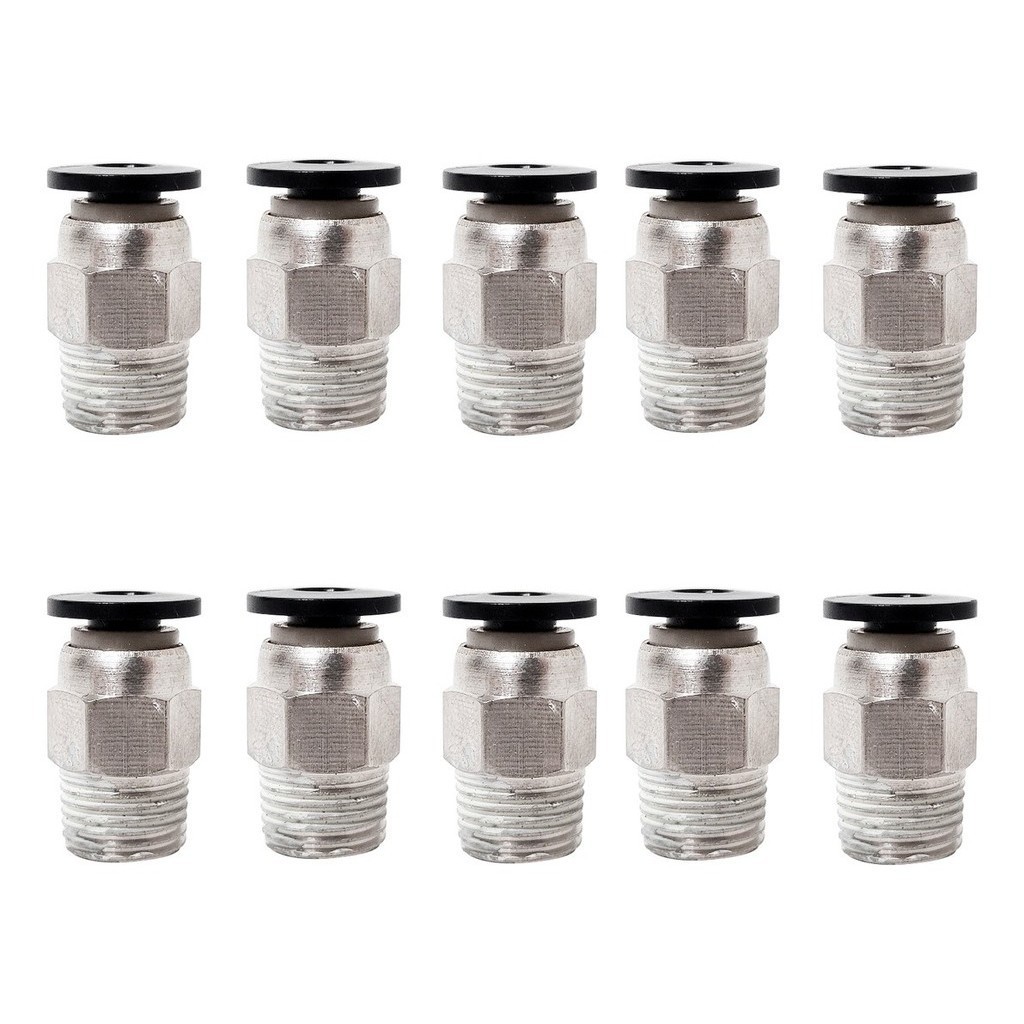 Kit Com 10 Conectores Macho Inst Plastico 4mm X 1/8