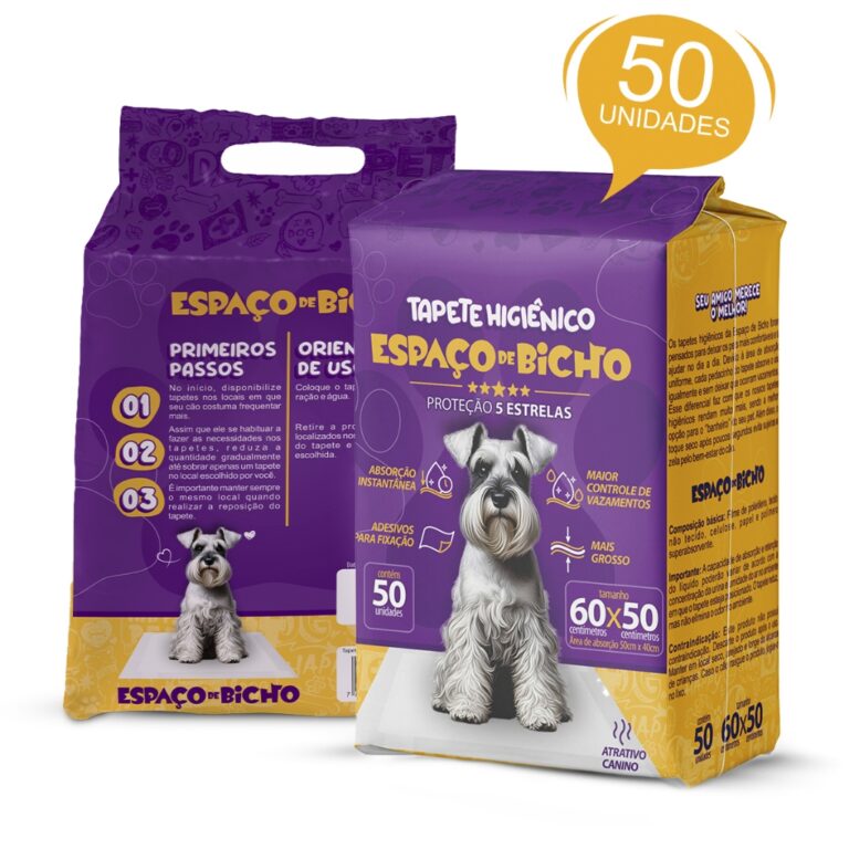 Tapete Higiênico Espaço De Bicho 50 Unidades 50&