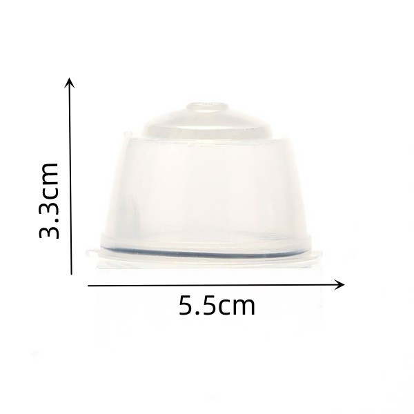 4 Unit Transparent De Café Recarregáveis Capsula