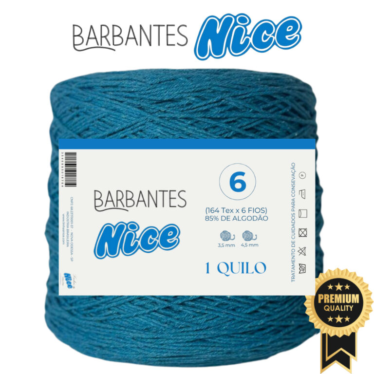Barbante Premium Colorido Para Crochê Fio 6 ̵