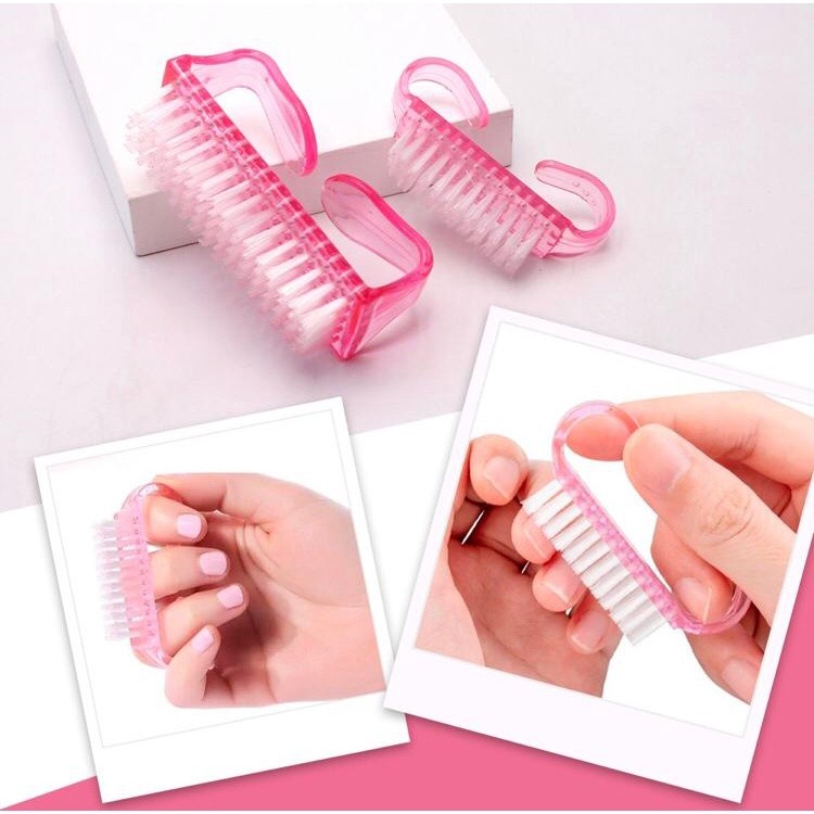 Escova Plastica para Limpeza de Unhas Manicure