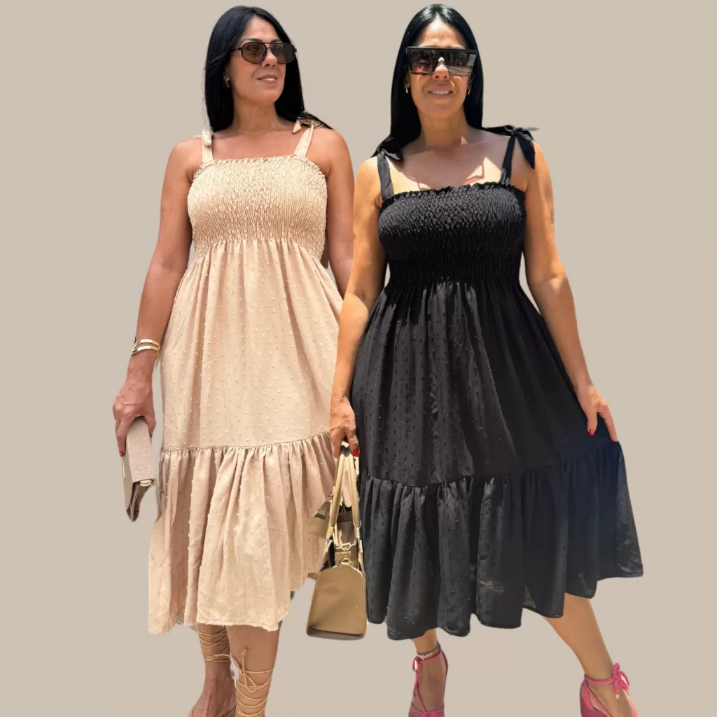 Roupa Para Grávidas Kit 2 Vestidos Para Gestantes Midi Super Confortável