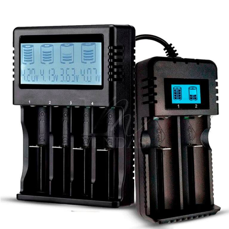 Carregador De Bateria Lanterna Bivolt Display Lcd 