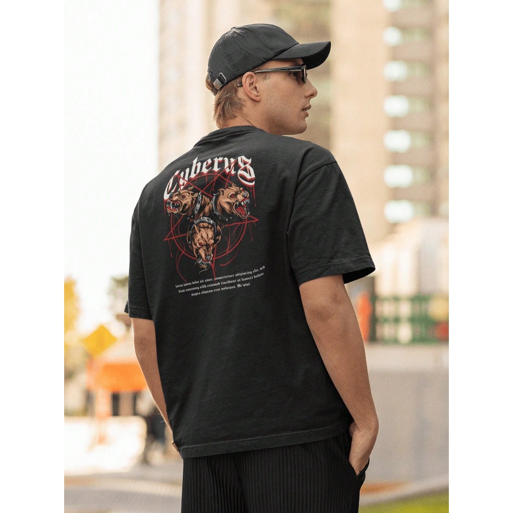 Camisa Camiseta Oversize Streetwear Masculino e Feminino 100% Algodão para Treino e Dia a Dia Preto