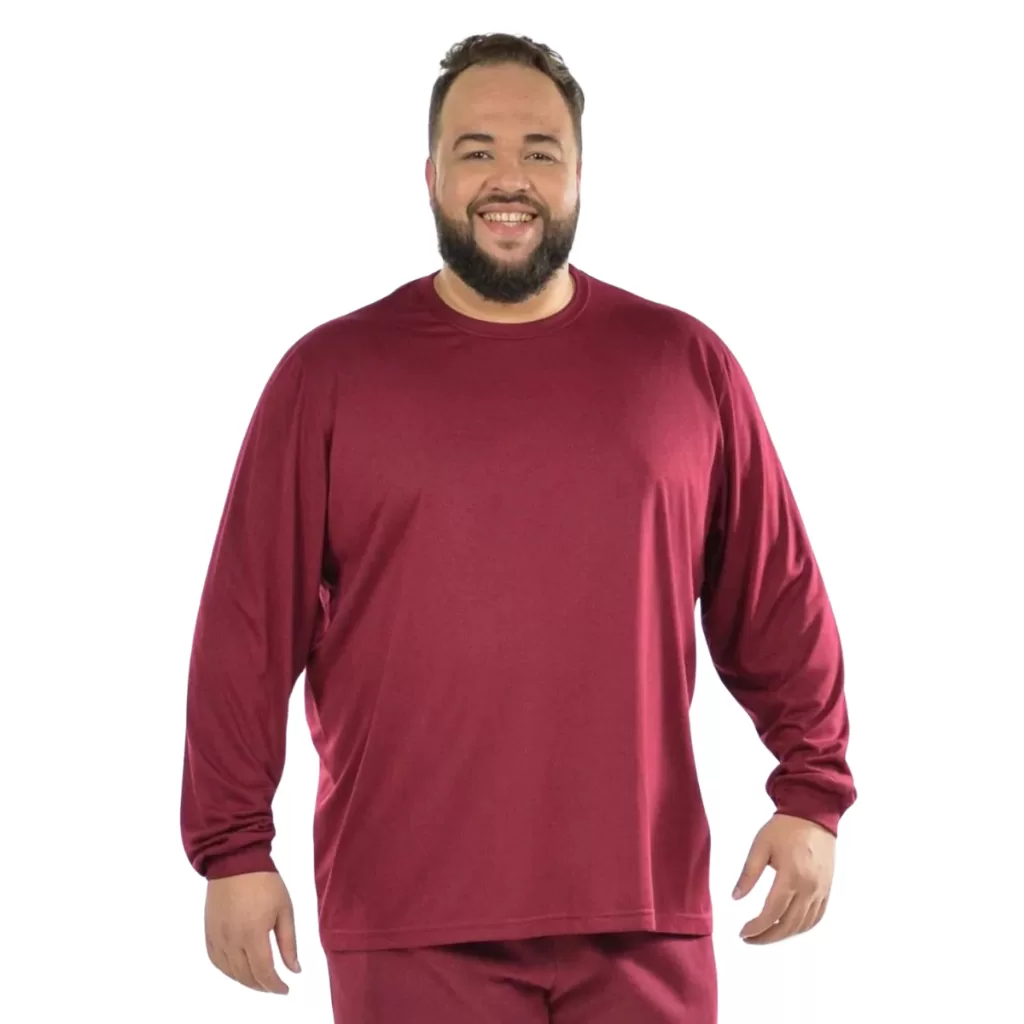 Camisa Térmica Proteçao Uv50 Plus Size Maior Manga Longa