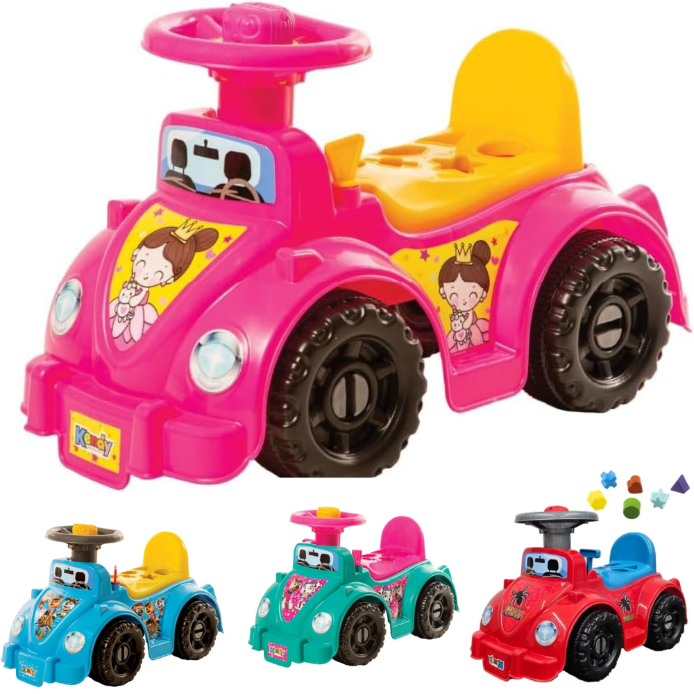 Carrinho Andador Interativo De Passeio Com Pedal Ketokinha Baby Dog Menina Menino