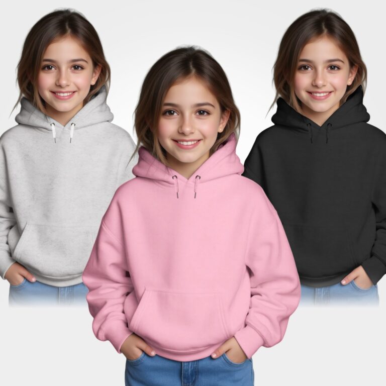 Kit 3 Moletom Infantil Canguru Suéter Blusa de Fr