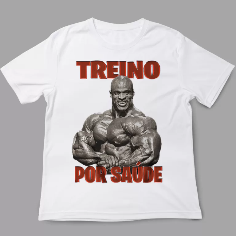 Camiseta Treino Academia – por saúde –
