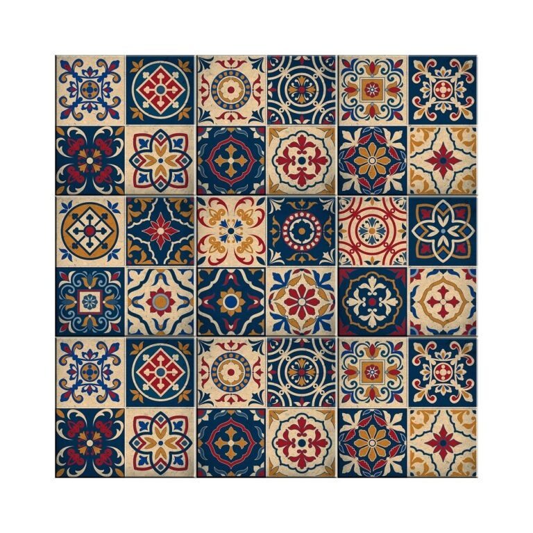 Azulejos Decorativos Mix Évora Kit 9 Peças 15x15