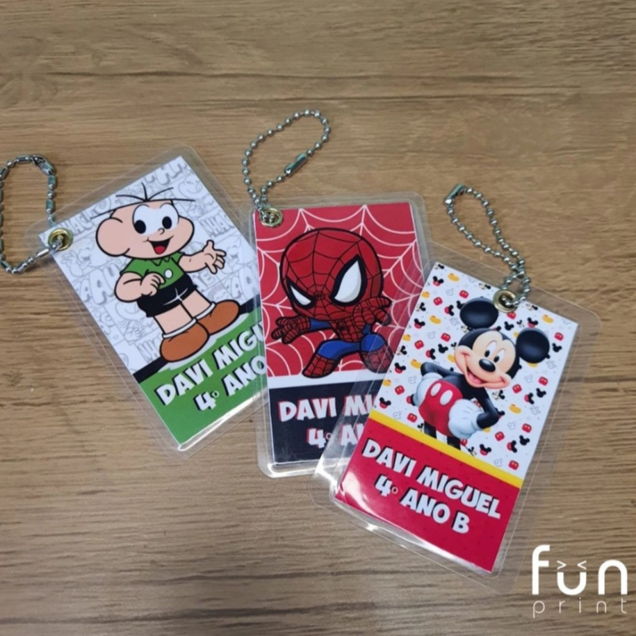Chaveiro Tag  Personalizada para Mochilas – Coloque a Arte que Quiser