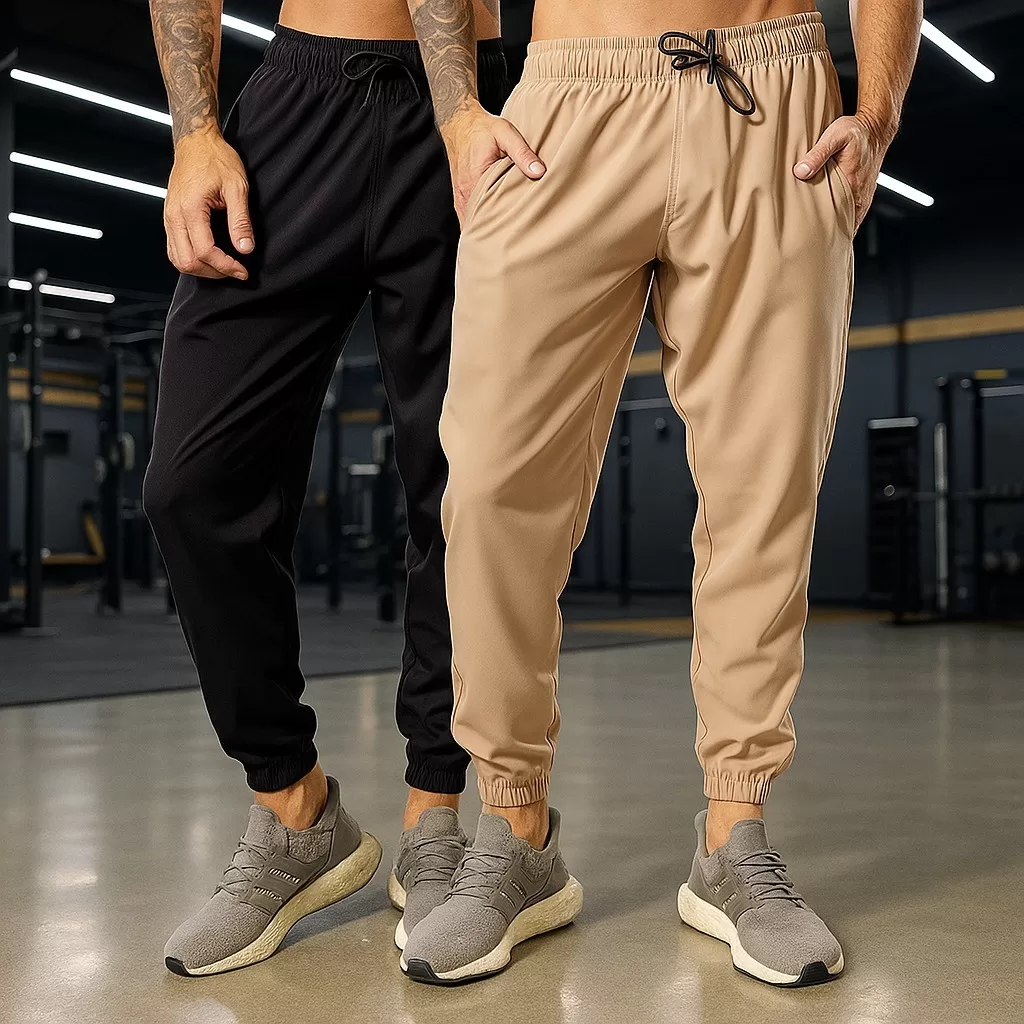 Kit 2 Calça de Verão Para Treino Esportivo Masculino Jogger em Tactel com Elastano Envio em 24h