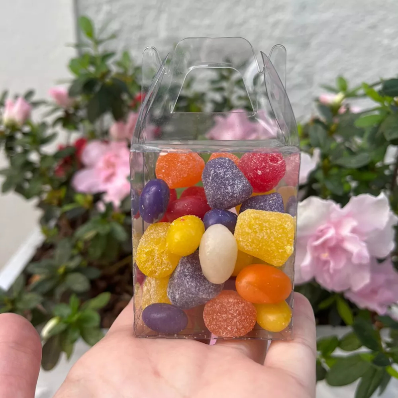 Caixas de Acetato Modelo Maletinha 6x5x5 cm para Doces e Lembrancinhas