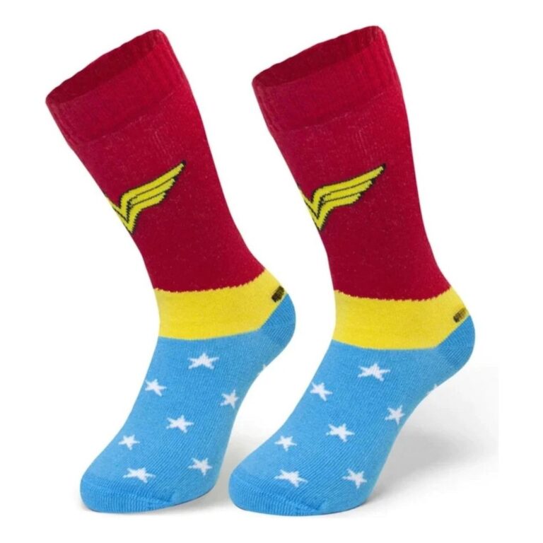 Meia Divertida Wonder Woman Mulher Maravilha Algod