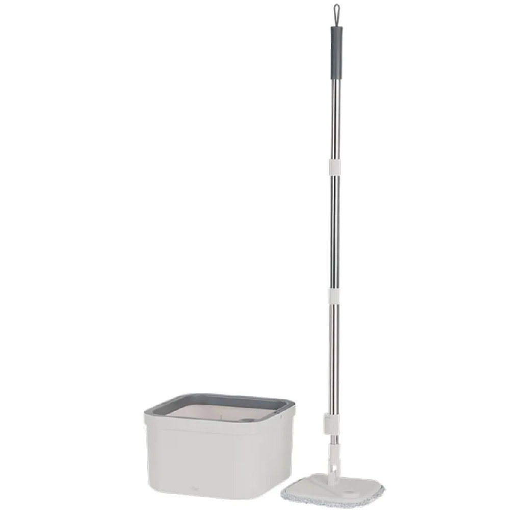 Mop Giratório 360. Esfregão Microfibra Com Balde Limpeza Flow Ou