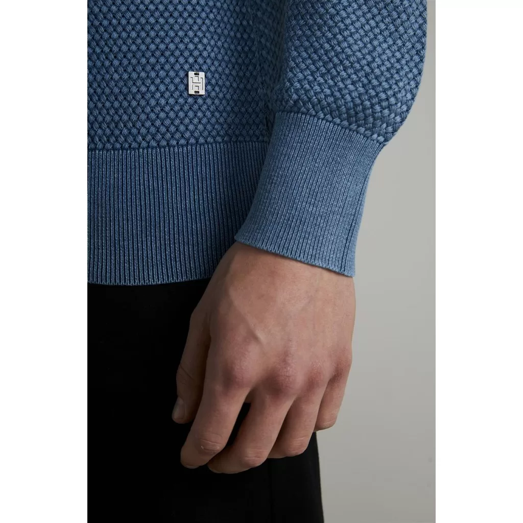 Tricot Gola Careca – Azul