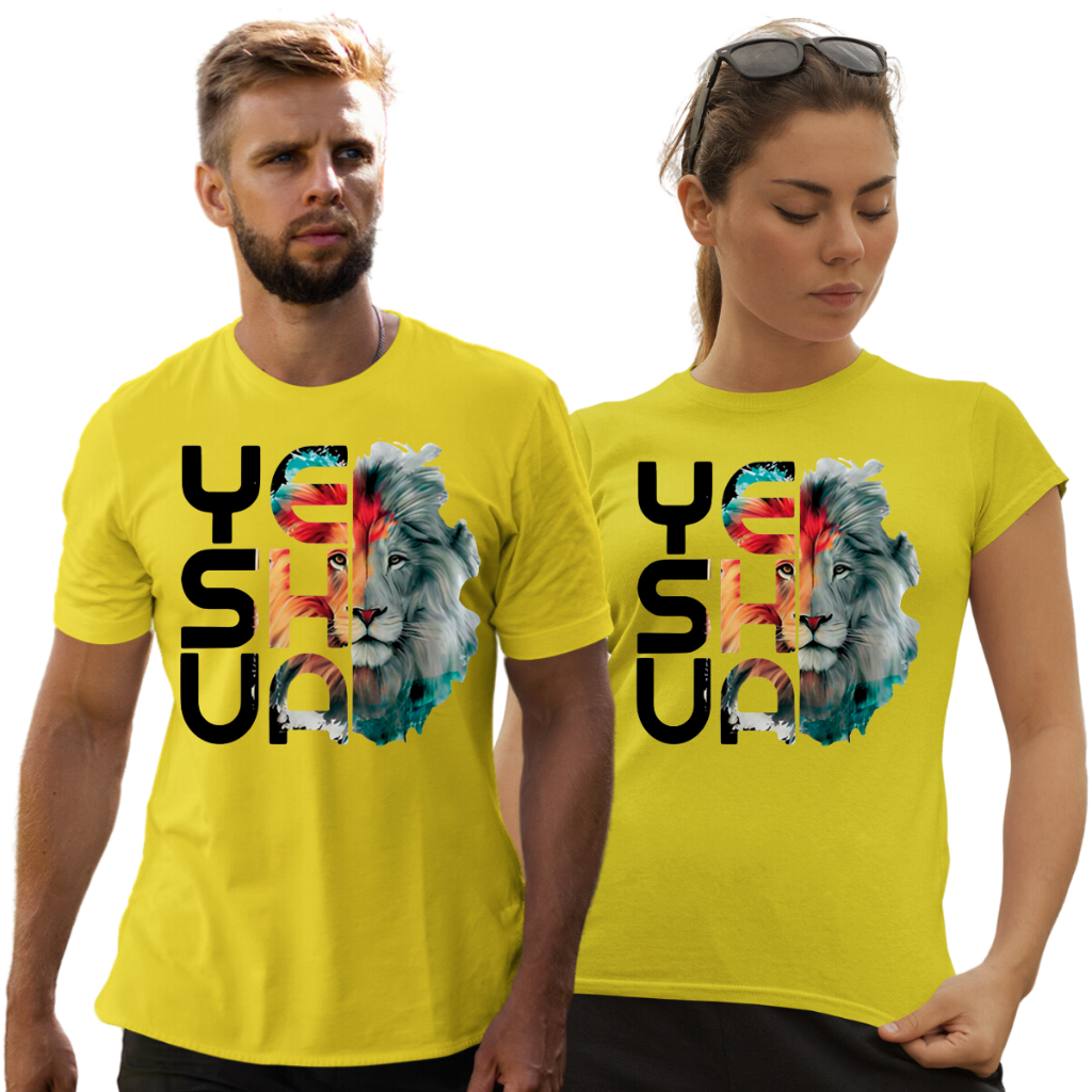 Conjunto Camisas Mozão Camiseta Casal leão de juda Evangelica C119