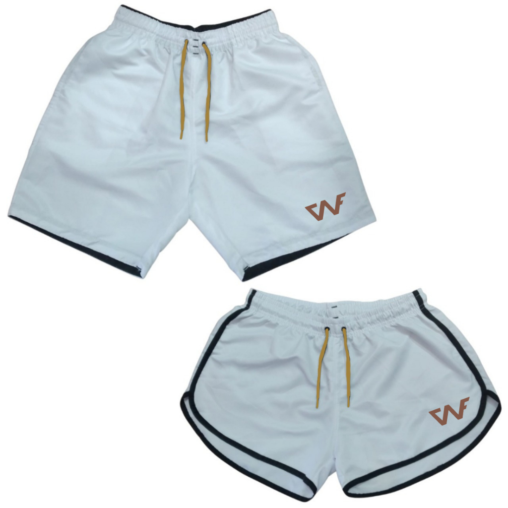 Shorts Para Casal Kit Mozão Bermuda Praia Igual Namorados