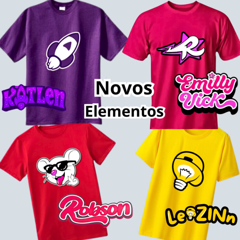 Camiseta Infantil Youtuber Emilly Vick Katlen Leoz