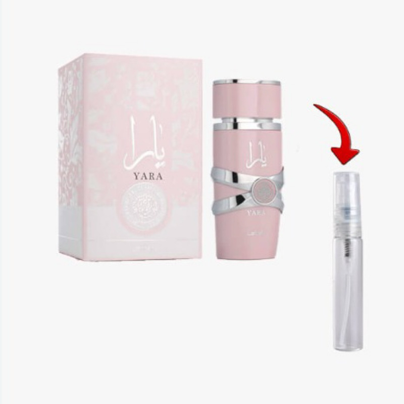 perfume árabe femenino Yara decant cincoml original.