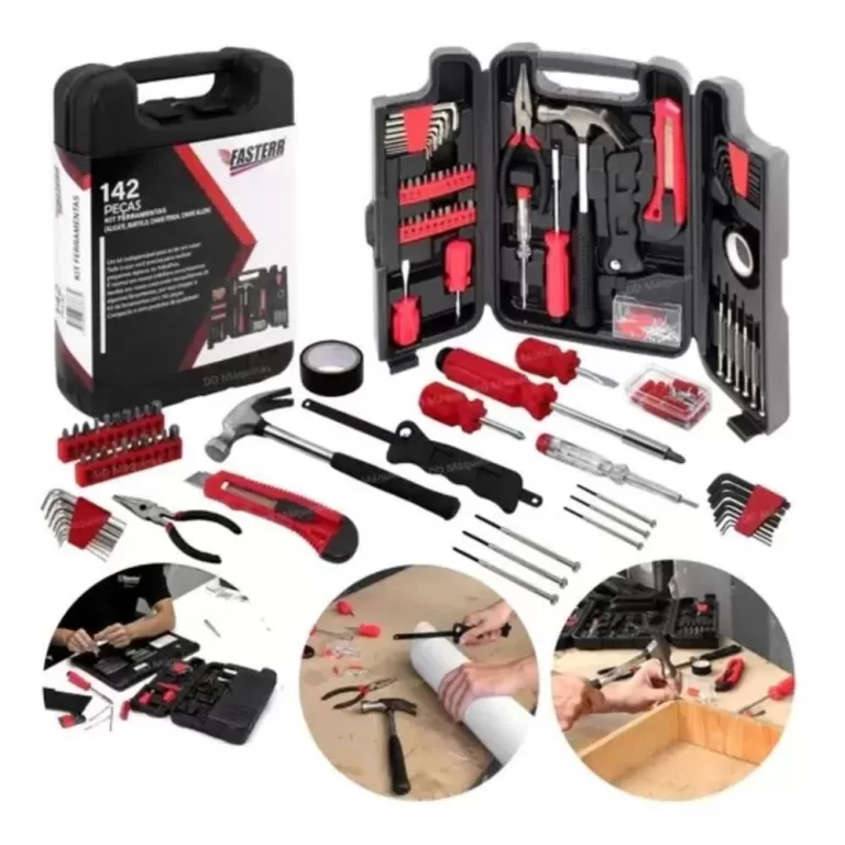 Kit Ferramentas Completo 142 Peças Maleta Com Cha