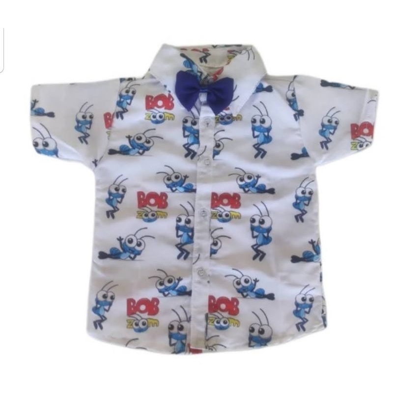 camisa social bobzoom tam 3.4 anos