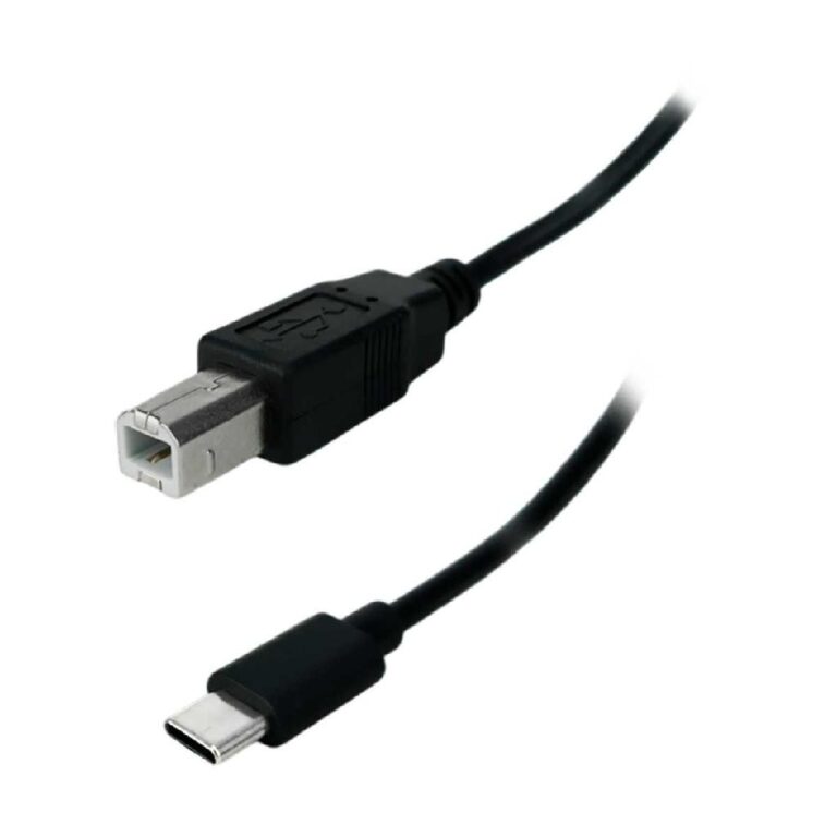 Cabo De Impressora Scanner Usb-c 2.0 Para Usb-b Pr