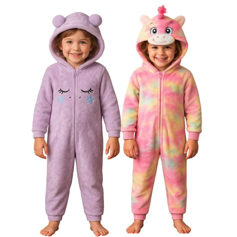 Pijama Macacão Infantil Feminino em Fleece Temát